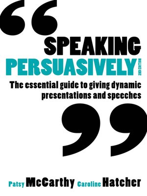 cover image of Speaking Persuasively